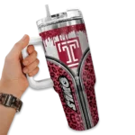 custom temple owls leopard zipper red curved tumbler best selling.webp