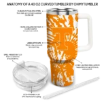 custom tennessee volunteers burst swirl orange curved tumbler best selling.webp
