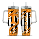 custom tennessee volunteers claw cut orange black curved tumbler best selling.webp