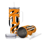 custom tennessee volunteers claw cut orange black curved tumbler best selling.webp