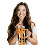 custom tennessee volunteers claw cut orange black curved tumbler best selling.webp