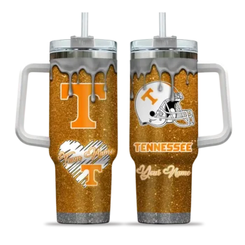 custom tennessee volunteers heart helmet motif orange curved tumbler best selling.webp