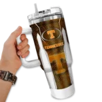custom tennessee volunteers hexagon armor orange curved tumbler best selling.webp