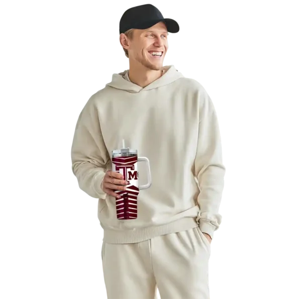 custom texas am aggies chevron layers maroon curved tumbler top rated.webp