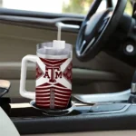 custom texas am aggies chevron layers maroon curved tumbler best selling.webp
