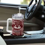 custom texas am aggies honey streaks maroon curved tumbler best selling.webp