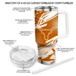 custom texas longhorns abstract paths orange curved tumbler best selling.webp