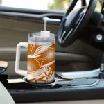 custom texas longhorns abstract paths orange curved tumbler best selling.webp