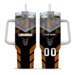custom texas longhorns arrow armor orange black curved tumbler best selling.webp