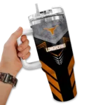 custom texas longhorns arrow armor orange black curved tumbler best selling.webp