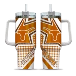 custom texas longhorns arrow burst orange curved tumbler best selling.webp
