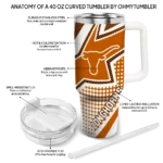 custom texas longhorns arrow burst orange curved tumbler best selling.webp