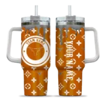 custom texas longhorns bullseye drips orange curved tumbler best selling.webp