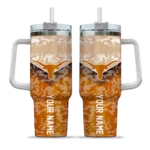custom texas longhorns chevron stripe orange curved tumbler best selling.webp
