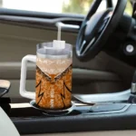 custom texas longhorns chevron stripe orange curved tumbler best selling.webp