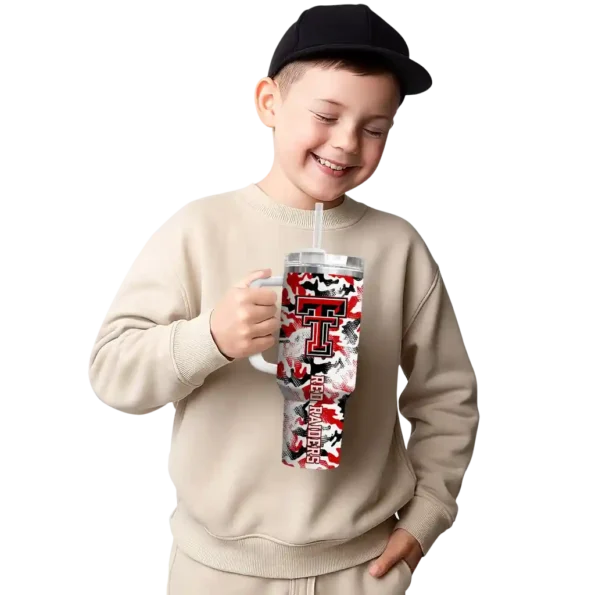 custom texas tech red raiders camo mashup red white curved tumbler latest model.webp