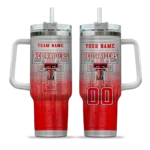 custom texas tech red raiders gradient dots red curved tumbler best selling.webp