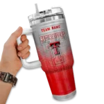 custom texas tech red raiders gradient dots red curved tumbler best selling.webp