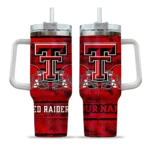 custom texas tech red raiders honey streaks red curved tumbler best selling.webp