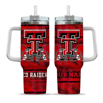custom texas tech red raiders honey streaks red curved tumbler best selling.webp