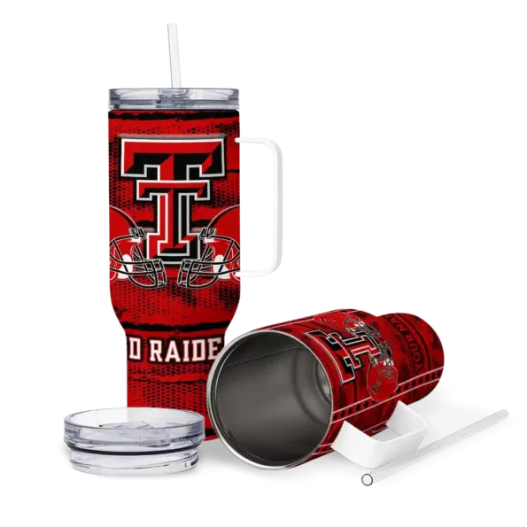 custom texas tech red raiders honey streaks red curved tumbler high quality.webp