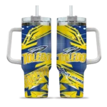 custom toledo rockets abstract paths blue curved tumbler best selling.webp