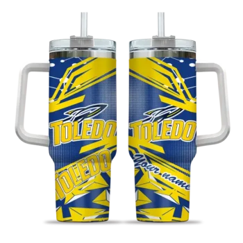 custom toledo rockets abstract paths blue curved tumbler best selling.webp