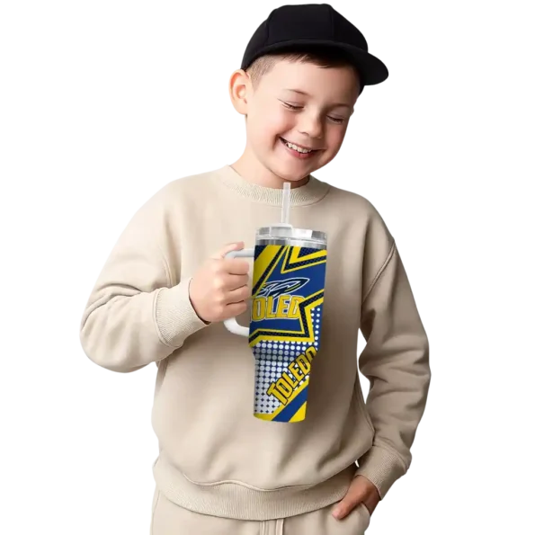 custom toledo rockets arrow burst blue curved tumbler latest model.webp