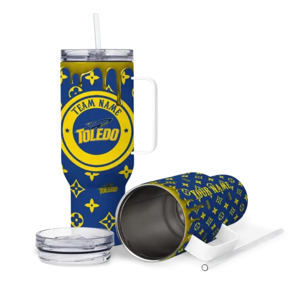 custom toledo rockets bullseye drips blue curved tumbler high quality.webp