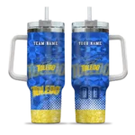 custom toledo rockets geometric prism blue curved tumbler best selling.webp