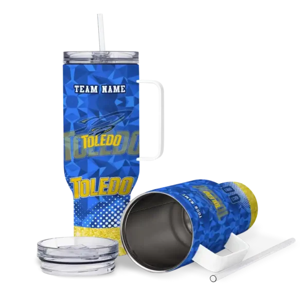custom toledo rockets geometric prism blue curved tumbler high quality.webp