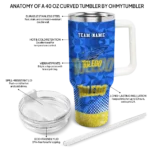 custom toledo rockets geometric prism blue curved tumbler best selling.webp