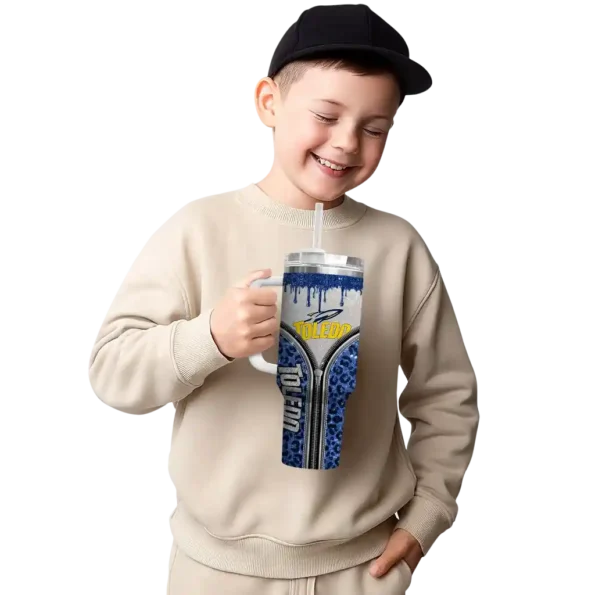 custom toledo rockets leopard zipper blue curved tumbler latest model.webp