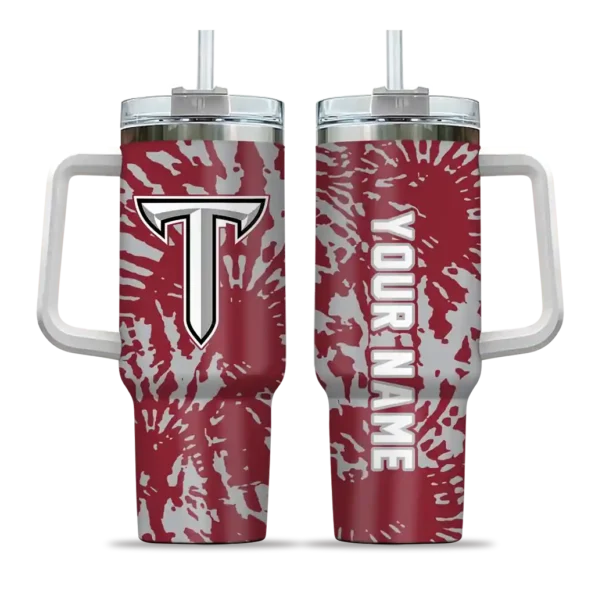 custom troy trojans burst swirl red curved tumbler best selling.webp