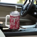 custom troy trojans burst swirl red curved tumbler best selling.webp