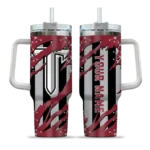 custom troy trojans claw cut red black curved tumbler best selling.webp