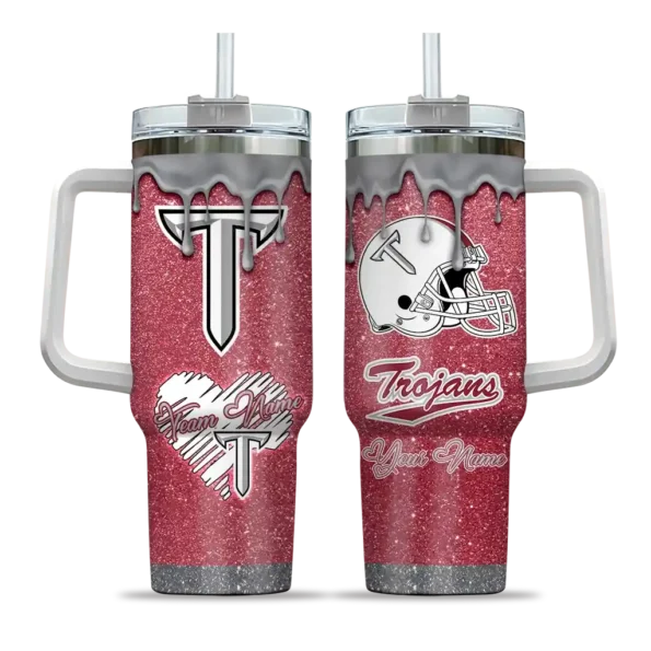custom troy trojans heart helmet motif red curved tumbler best selling.webp