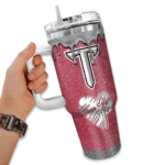 custom troy trojans heart helmet motif red curved tumbler best selling.webp