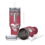 custom troy trojans heart helmet motif red curved tumbler best selling.webp