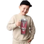 custom troy trojans heart helmet motif red curved tumbler best selling.webp
