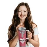 custom troy trojans heart helmet motif red curved tumbler best selling.webp