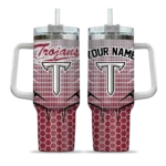custom troy trojans hex texture red curved tumbler best selling.webp