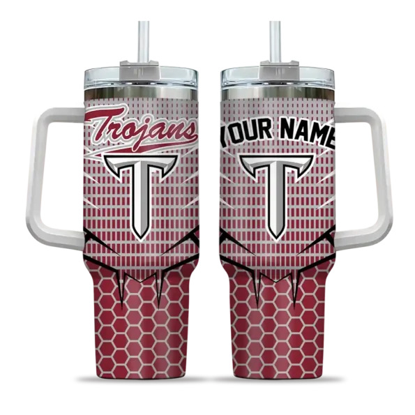 custom troy trojans hex texture red curved tumbler best selling.webp