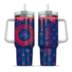 custom tulsa golden hurricane bullseye drips blue curved tumbler best selling.webp