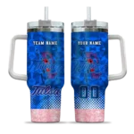 custom tulsa golden hurricane geometric prism blue curved tumbler best selling.webp