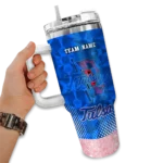 custom tulsa golden hurricane geometric prism blue curved tumbler best selling.webp