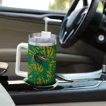 custom uab blazers burst swirl green curved tumbler best selling.webp