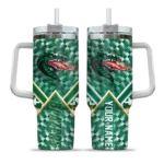 custom uab blazers chevron angle green curved tumbler best selling.webp