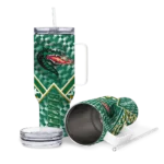 custom uab blazers chevron angle green curved tumbler best selling.webp