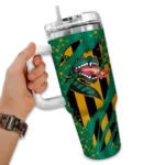 custom uab blazers claw cut green black curved tumbler best selling.webp